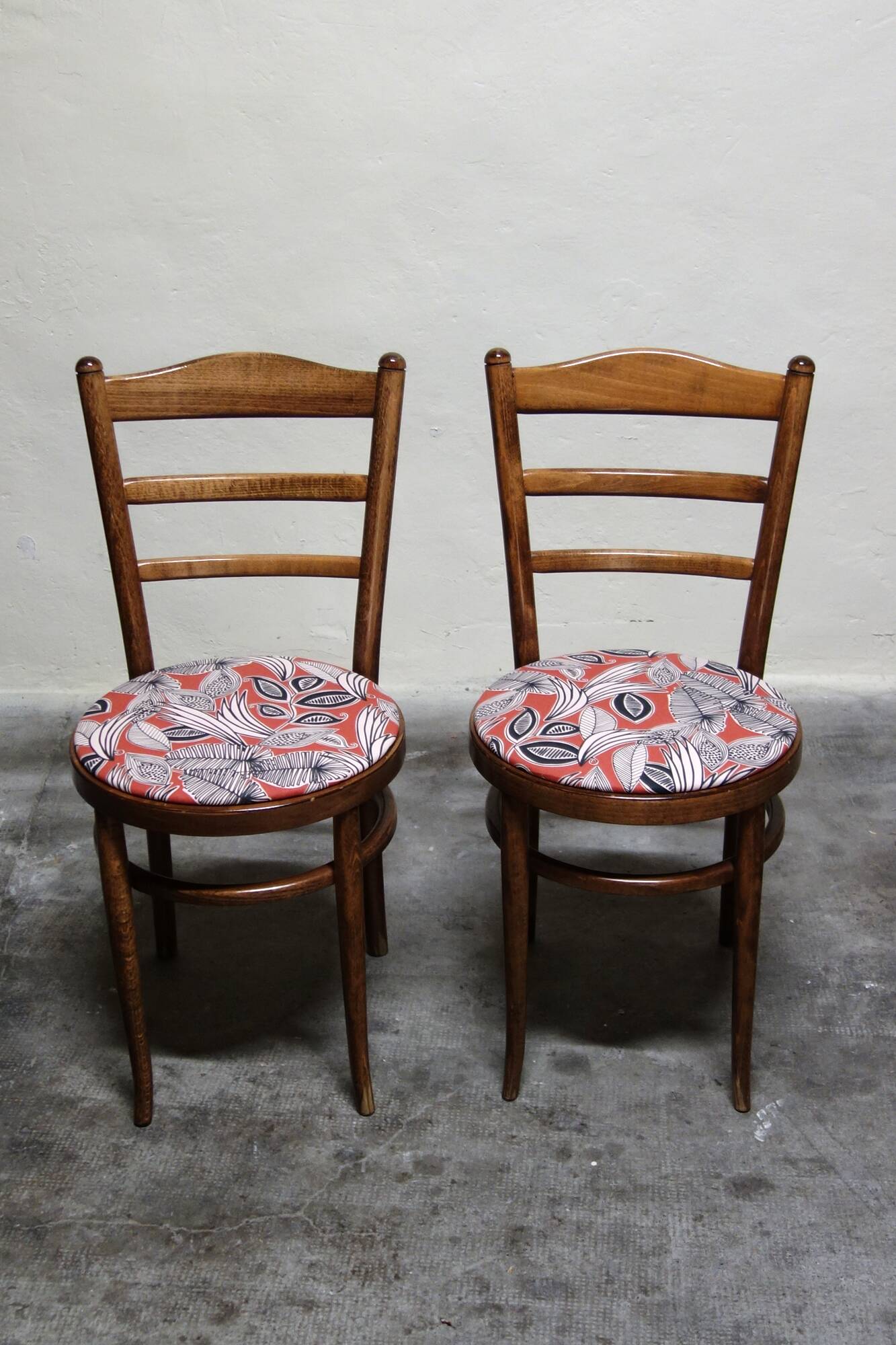 Pair of vintage Baumann bistro chairs