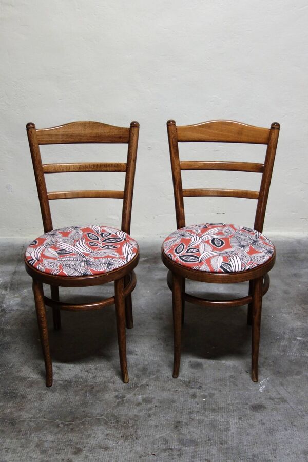 Paire de chaises bistro Baumann vintage
