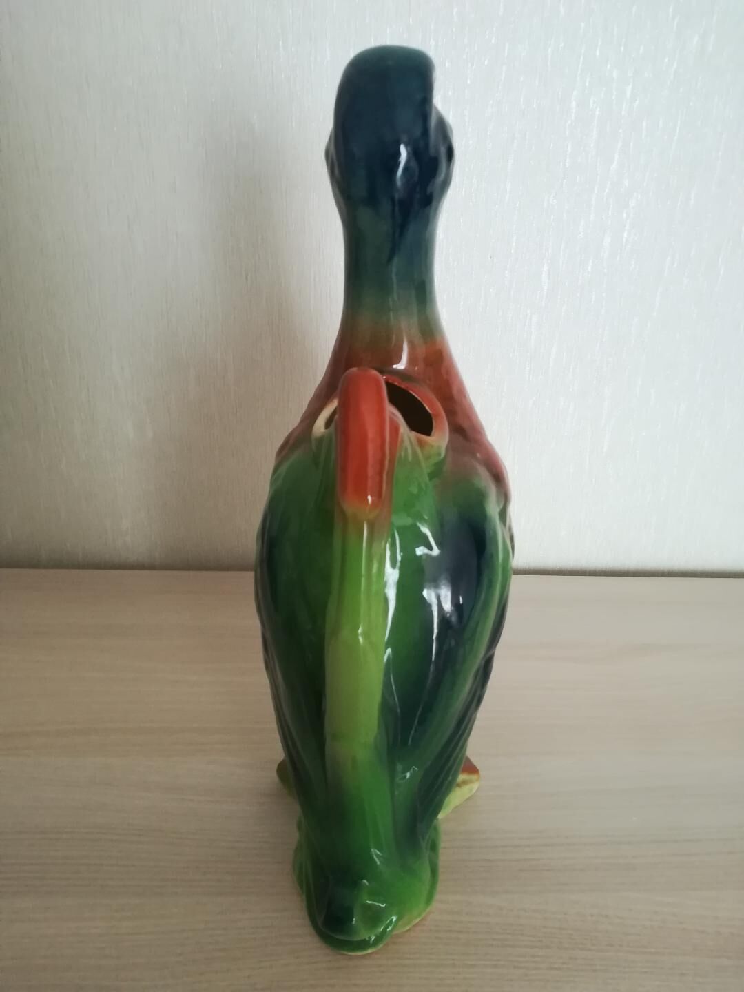 Ceramic zoomorphic pitcher