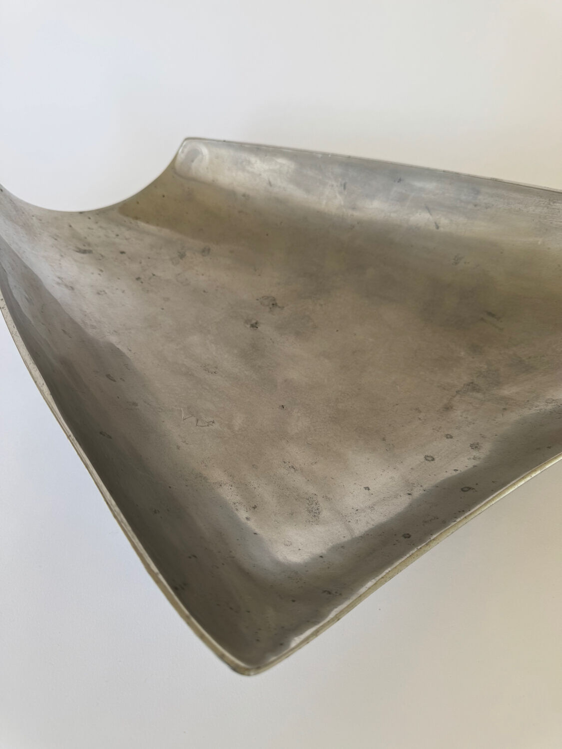 Vintage Modernist Large Aluminium Decoeative Bowl