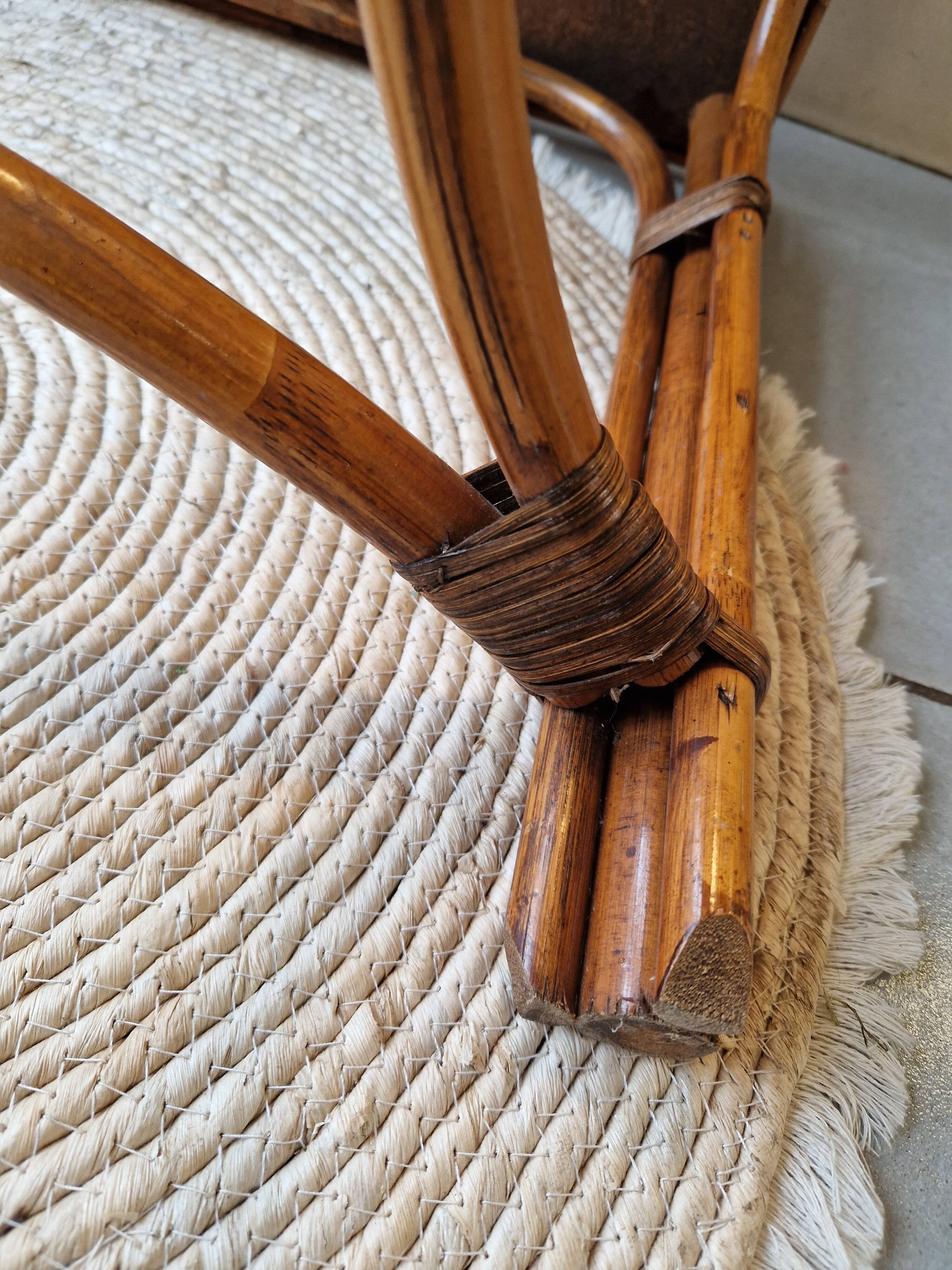 Rattan coffee table