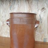 Glazed stoneware pot