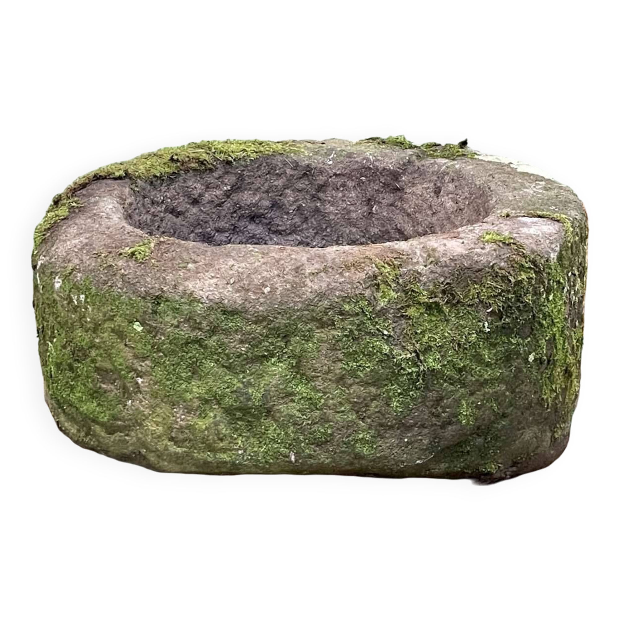 19th century granite trough in round shape - Ref J1-45