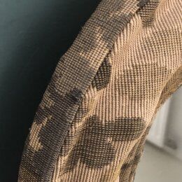 Large antique mirror with upholstered frame  92x128cm