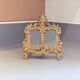 Paire de cadres en laiton doré rococo, cadres décoratifs antiques pour mur et table