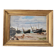 Oil on Panel - Marine Boats on Beach signed (to be identified)