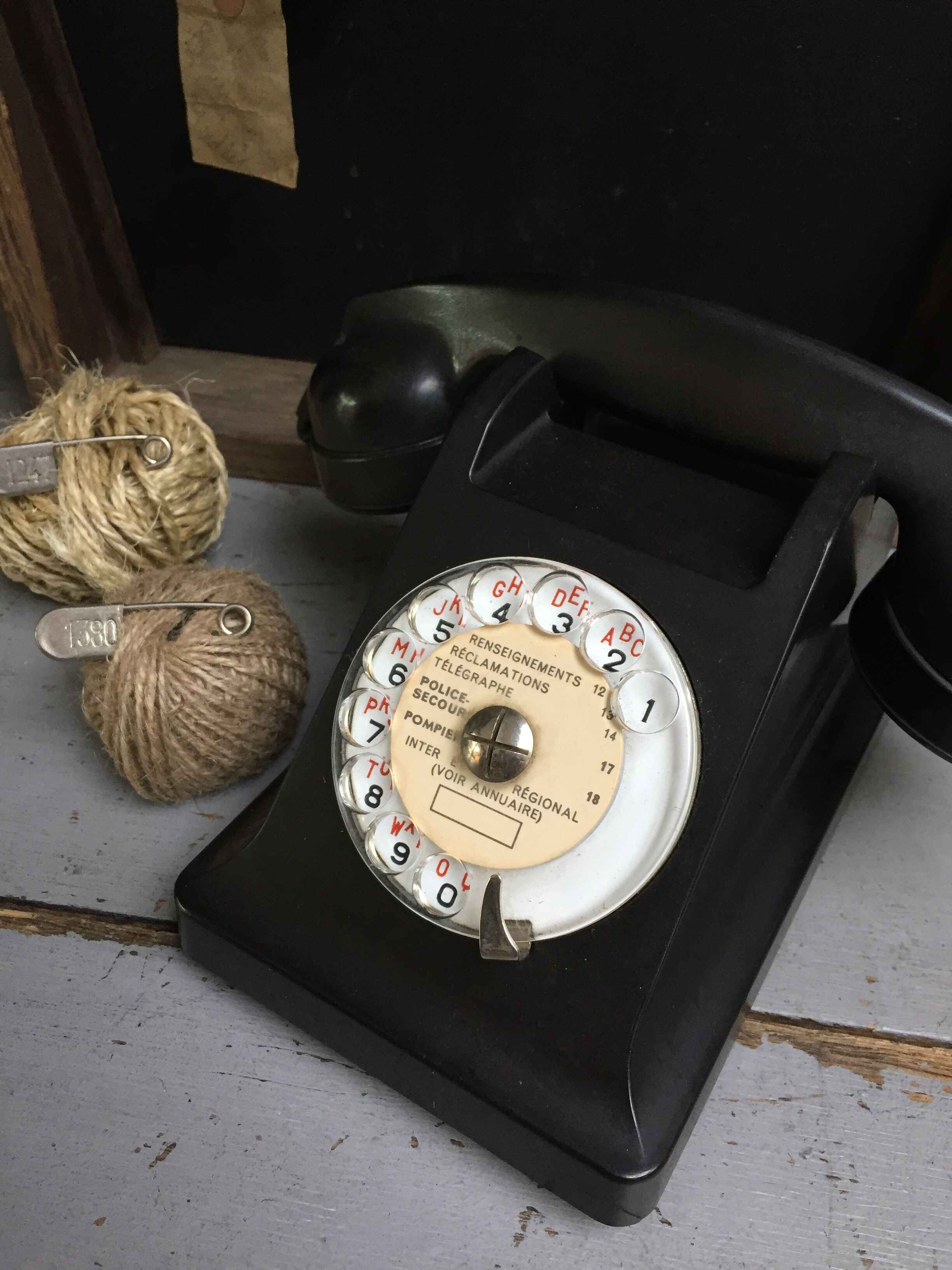 Old bakelite phone