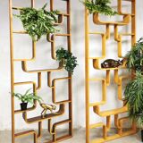 Vintage design wall unit Ludvik Volak room divider Drevopodnik Holesov