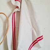 Set of 7 old linen tea towels