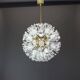 Brass star chandelier by Emil Stejnar, Austria, 1960s.