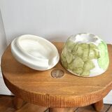 Vintage apple-shaped jam sugar bowl
