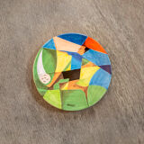 Decorative plate italia '90 connoisseur series by osvaldo peruzzi for consorzio ceramisti faenza it