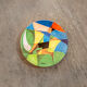 Decorative plate italia '90 connoisseur series by osvaldo peruzzi for consorzio ceramisti faenza it