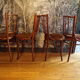 Set 4 chaise de bistrot assise velours