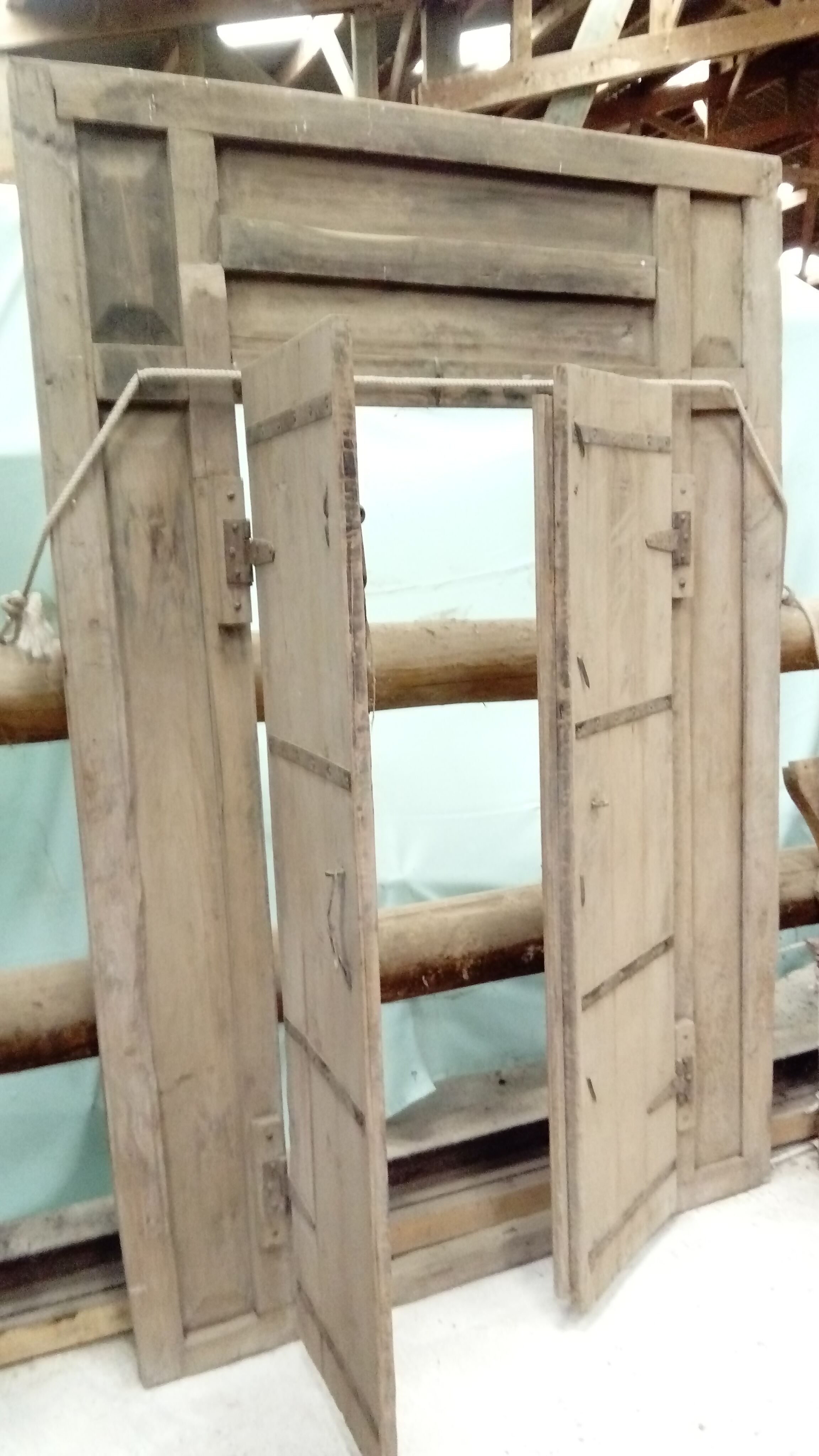 Old teak door