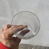5 cut crystal stemmed glasses