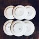 Set of 6 vintage flat plates Digoin décor Marjolaine
