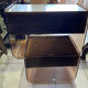 Coiffeuse vintage 1970 velours marron