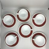 Small coffee cups with saucers