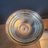 Large antique candle holder 45cm in silver metal