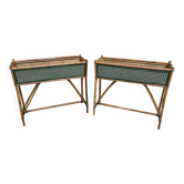 Paire de jardinières Drucker 101x38x89 cm