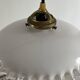 Opaline white lace edges transparent spun glass