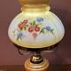 Large "hurricane" table lamp in opaline glass, brand new.