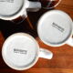 4 Staffordshire pottery ceramic mugs