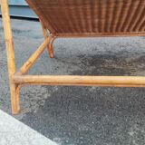 Vintage rattan coffee table