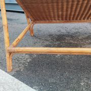 Vintage rattan coffee table