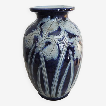 Ancien Vase en Grès de Betschdorf Schmitter Frères