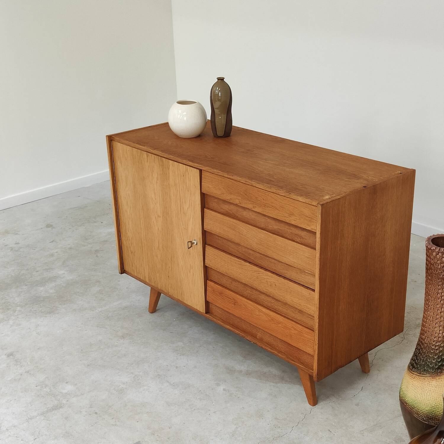 U 458 wooden sideboard by Jiri Jiroutek for Interier Praha 1960