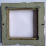 Sculpted square golden frame
