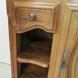 serving buffet in blond walnut