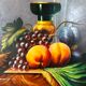 Still Life fruit panel oil