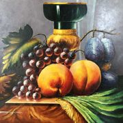 Still Life fruit panel oil