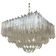 Lustre carré en verre quadriedro murano clair