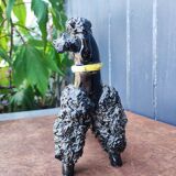 Groomed Poodle in Iridescent Ceramic, 1950