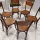 Suite de 6 chaises de Bistrot Baumann année 1930