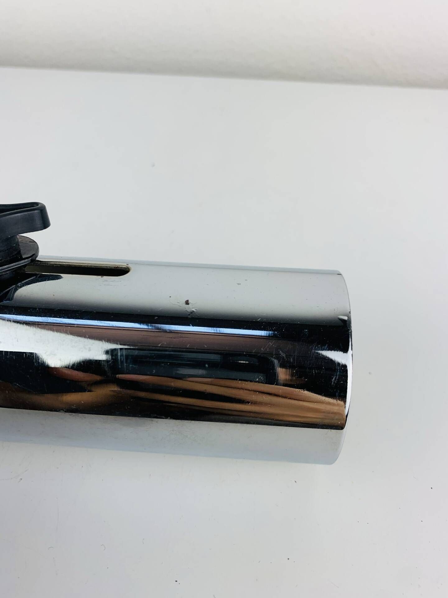 Pair of chrome clip-on spotlights, 1970s