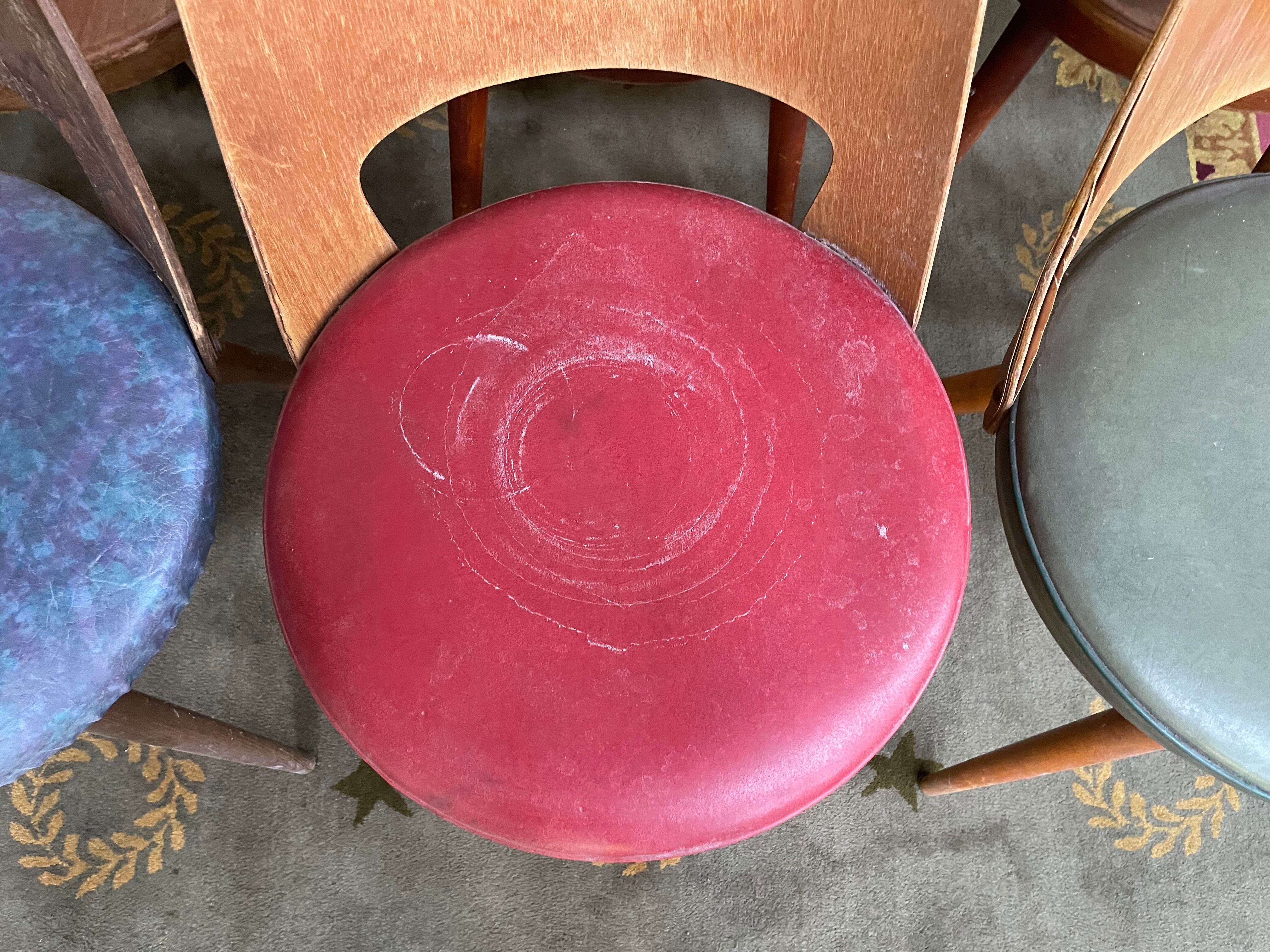 Suite of 12 chairs bistro Bauman "Mondor"