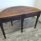 Old half moon table/console