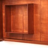 Italian Handmade Walnut wall cabinet from the 1960s.