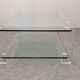 Glass and Lucite coffee table by Karl Springer, USA circa 1980