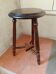 VINTAGE WOODEN TURNED TRIPOD STOOL / PLANT HOLDER SEAT