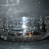 Saint louis crystal salad bowl, laurel garland model, 1930