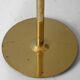 Vintage floor lamp in gold metal with yellow shade