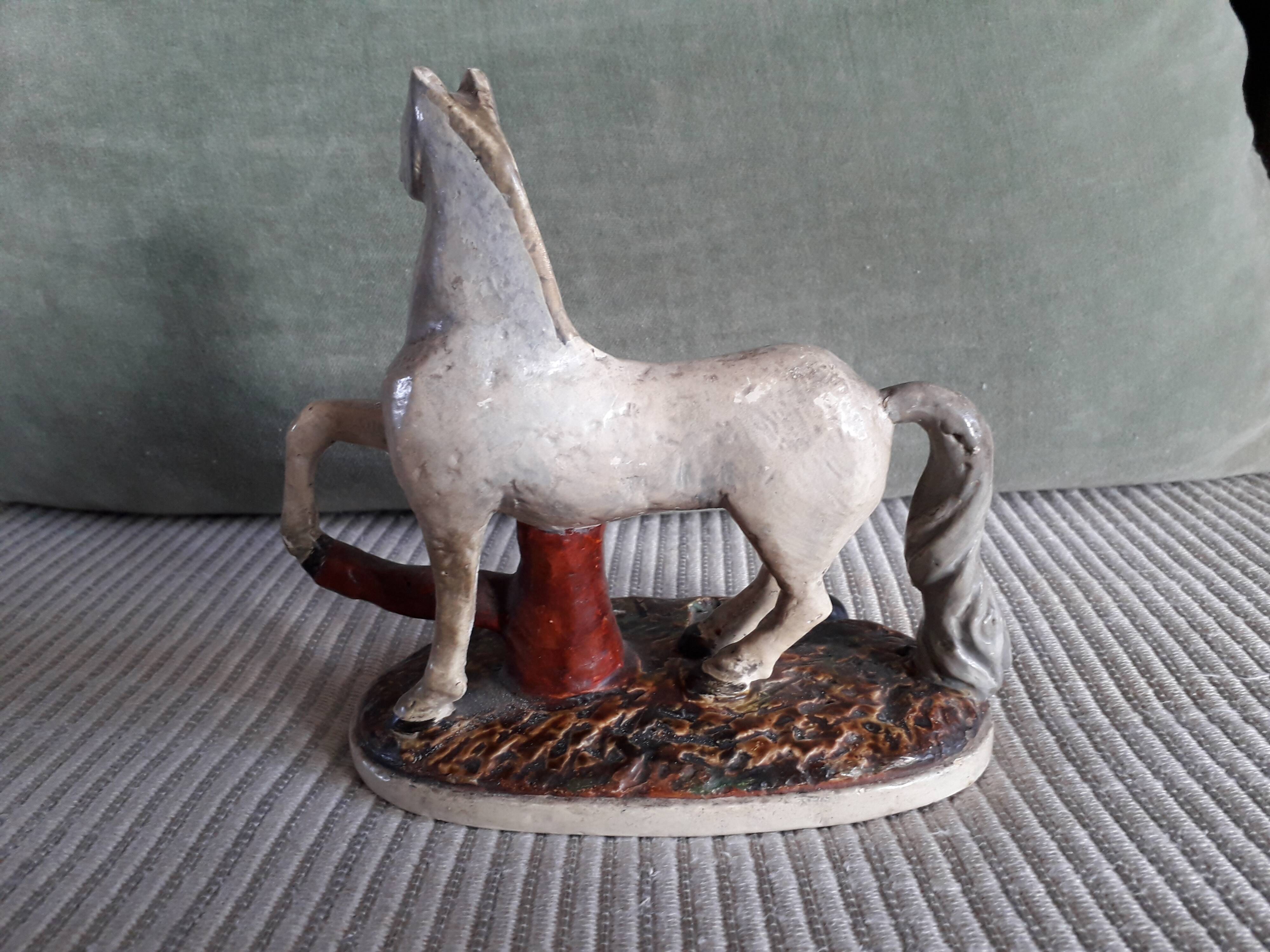 Vintage ceramic horse dating from 1933