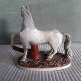 Vintage ceramic horse dating from 1933