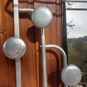 vestiaire d'entrée en aluminium, patères, vintage, industriel